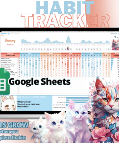 Habit Tracker Google Sheets Cats Grow