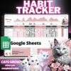 habit tracker google sheets cats grow