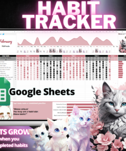 habit tracker google sheets cats grow